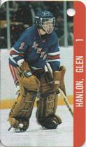1983-84 Souhaits Renaissance NHL Collection Key Tags #NNO Rangers Logo / Glen Hanlon Back