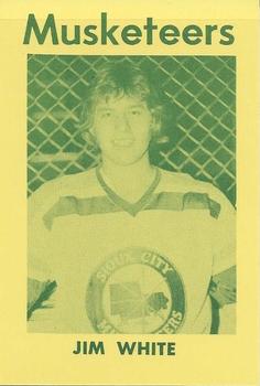 1974-75 Sioux City Musketeers (USHL) #5 Jim White Front