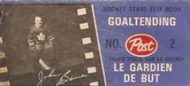 1967-68 Post Hockey Stars Flip Books #2 Rogatien Vachon / Johnny Bower Back