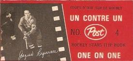 1967-68 Post Hockey Stars Flip Books #4 Jacques Laperriere / Marcel Pronovost Front