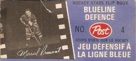 1967-68 Post Hockey Stars Flip Books #4 Jacques Laperriere / Marcel Pronovost Back