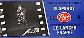 1967-68 Post Hockey Stars Flip Books #8 Jean Beliveau / Ron Ellis Back