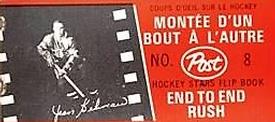 1967-68 Post Hockey Stars Flip Books #8 Jean Beliveau / Ron Ellis Front