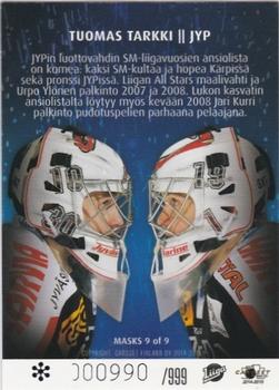 2014-15 Cardset Finland - Masks Limited Special Edition #MASKS9 Tuomas Tarkki Back