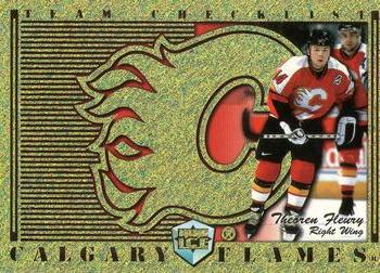 1998-99 Pacific Dynagon Ice - Team Checklists #4 Theoren Fleury Front