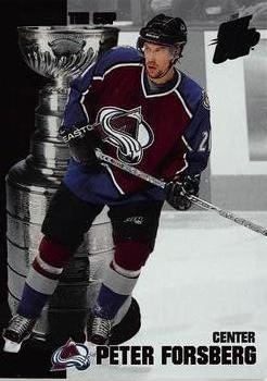 2002-03 Pacific Quest for the Cup - Raising the Cup #1 Peter Forsberg Front