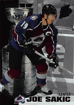 2002-03 Pacific Quest for the Cup - Raising the Cup #3 Joe Sakic Front