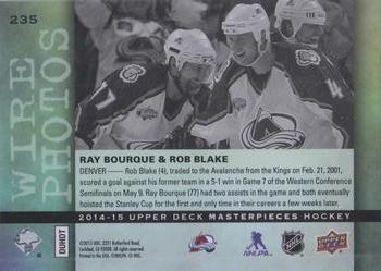 2014-15 Upper Deck Masterpieces #235 Ray Bourque / Rob Blake Back