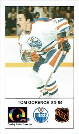 1988-89 Edmonton Oilers Action Magazine Tenth Anniversary Commemerative #87 Tom Gorence Front