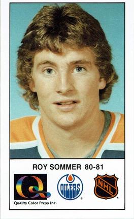 1988-89 Edmonton Oilers Action Magazine Tenth Anniversary Commemerative #110 Roy Sommer Front