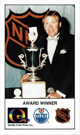 1988-89 Edmonton Oilers Action Magazine Tenth Anniversary Commemerative #117 Glen Sather Front