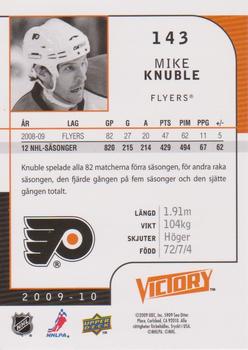 2009-10 Upper Deck Victory Swedish #143 Mike Knuble Back