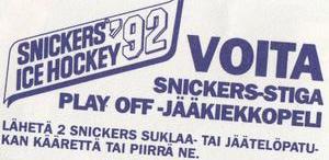 1992 Semic Jaakiekko (Finnish) Stickers #93 Shayne Corson Back