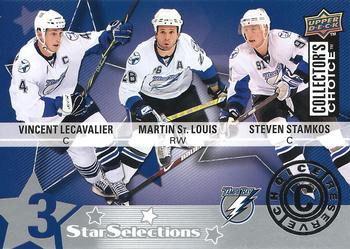 2009-10 Collector's Choice - Prime Reserve #227 Martin St. Louis / Vincent Lecavalier / Steven Stamkos Front