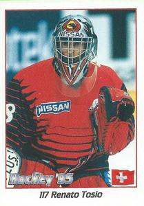 1995 Panini World Hockey Championship Stickers (Finnish/Swedish) #117 Renato Tosio Front