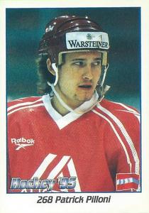 1995 Panini World Hockey Championship Stickers (Finnish/Swedish) #268 Patrick Pilloni Front