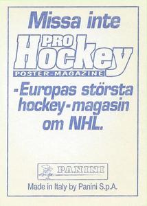 1995 Panini World Hockey Championship Stickers (Finnish/Swedish) #270 Wolfgang Kromp Back