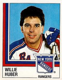 1987-88 Panini Hockey Stickers #109 Willie Huber Front