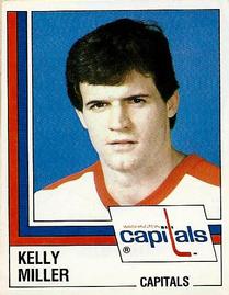 1987-88 Panini Hockey Stickers #186 Kelly Miller Front