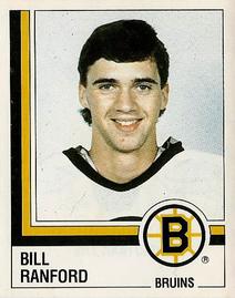 1987-88 Panini Hockey Stickers #5 Bill Ranford Front