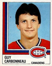 1987-88 Panini Hockey Stickers #64 Guy Carbonneau Front