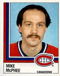 1987-88 Panini Hockey Stickers #66 Mike McPhee Front
