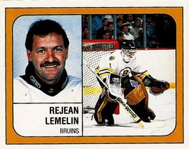 1988-89 Panini Hockey Stickers #203 Rejean Lemelin Front