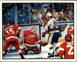 1988-89 Panini Hockey Stickers #171 Detroit Defeats St. Louis Front
