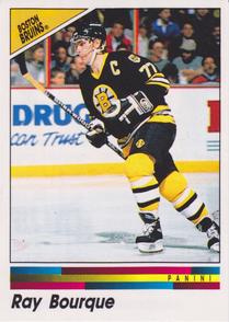 1990-91 Panini Hockey Stickers #17 Ray Bourque Front