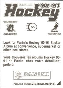 1990-91 Panini Hockey Stickers #55 Brian Skrudland Back