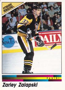 1990-91 Panini Hockey Stickers #126 Zarley Zalapski Front