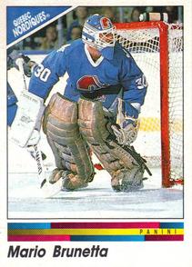 1990-91 Panini Hockey Stickers #152 Mario Brunetta Front