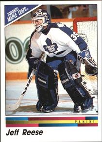 1990-91 Panini Hockey Stickers #281 Jeff Reese Front