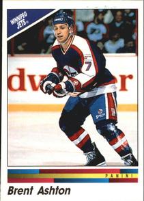 1990-91 Panini Hockey Stickers #321 Brent Ashton Front