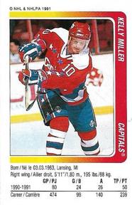 1991-92 Panini Hockey Stickers #202 Kelly Miller Front