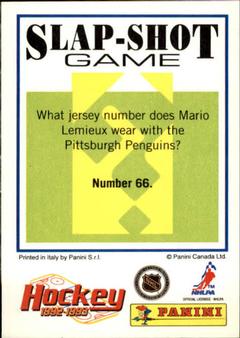 1992-93 Panini Hockey Stickers #5 Steve Larmer Back