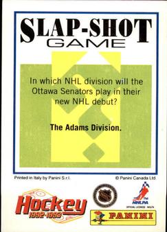 1992-93 Panini Hockey Stickers #21 Dave Lowry Back