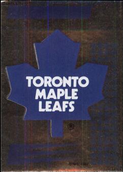 1992-93 Panini Hockey Stickers #74 Toronto Maple Leafs Logo Front
