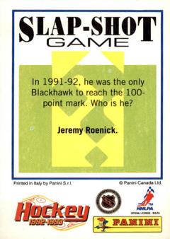 1992-93 Panini Hockey Stickers #129 Doug Wilson Back