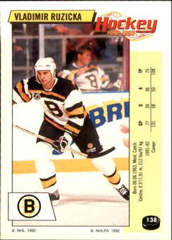 1992-93 Panini Hockey Stickers #138 Vladimir Ruzicka Front