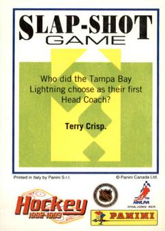 1992-93 Panini Hockey Stickers #201 Patrick Flatley Back