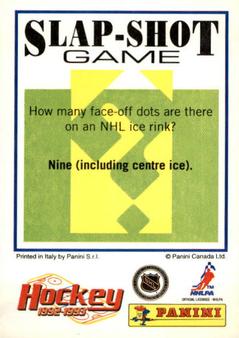 1992-93 Panini Hockey Stickers #207 Stephane Fiset Back