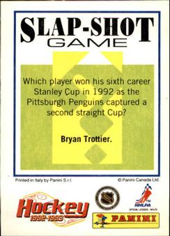 1992-93 Panini Hockey Stickers #270 Tony Amonte Back