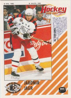 1992-93 Panini Hockey Stickers #282 Jaromir Jagr Front