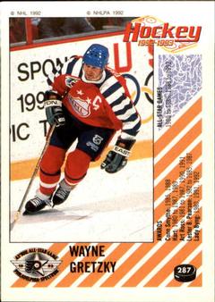 1992-93 Panini Hockey Stickers #287 Wayne Gretzky Front