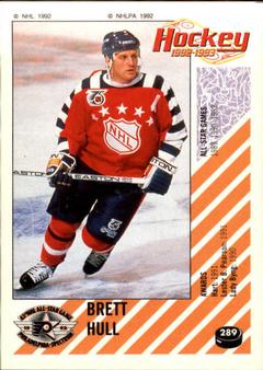 1992-93 Panini Hockey Stickers #289 Brett Hull Front