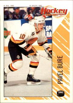 1992-93 Panini Hockey Stickers #290 Pavel Bure Front