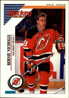 1993-94 Panini Hockey Stickers #39 Bernie Nicholls Front
