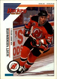 1993-94 Panini Hockey Stickers #42 Scott Niedermayer Front