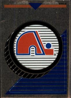 1993-94 Panini Hockey Stickers #67 Quebec Nordiques Logo Front